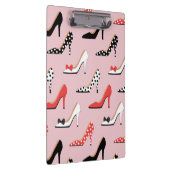 Retro bunte Girly Absatz-Pumpe beschuht Muster Klemmbrett (Rechts)