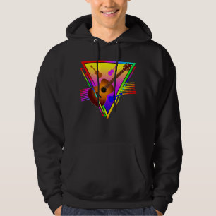 Retro Bunte Gitarre Hoodie
