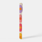Retro-bunte Hippie-Mod-Blumenmuster iPhone 15 Hülle (Rechte Seite)