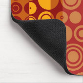 Retro bunte Jahr-abstrakte Kunst 2 Mousepad (Ecke)