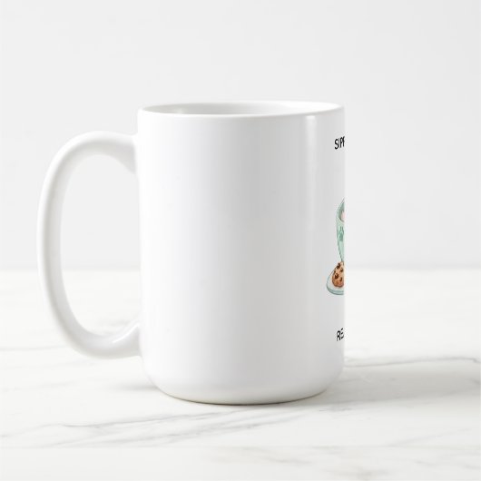 Retro-bunte Katze individuell benennbare Kaffeetas Kaffeetasse (Links)