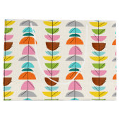 Retro bunte Nest-Geschenk-Tasche Große Geschenktüte (Rückseite)