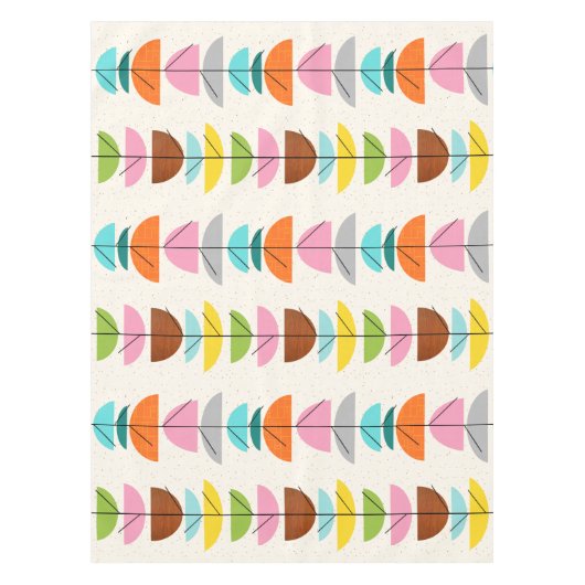 Retro bunte Nest-Tischdecke Tischdecke (Vorderseite)