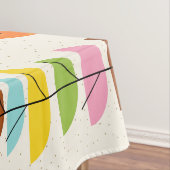Retro bunte Nest-Tischdecke Tischdecke (Beispiel)