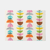 Retro bunte Nest-Tür-Matte Fußmatte (Vorderseite)