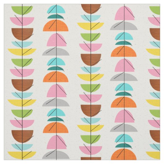Retro-Bunte-Nester-Stoff Stoff (Muster)