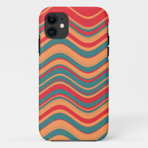 Retro Bunte Streifenwelle Grafik Case-Mate iPhone Hülle