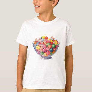 Retro-Bunte Süßigkeiten T-Shirt