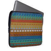 Retro Bunte Tiere Muster #6 Laptopschutzhülle (Vorne Rechts)