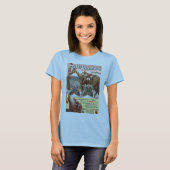 Retro bunter Cowpoke T-Shirt (Vorne ganz)