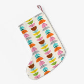 Retro bunter Nest-WeihnachtsStrumpf Kleiner Weihnachtsstrumpf (Rückseite (Hängend))