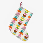 Retro bunter Nest-WeihnachtsStrumpf Kleiner Weihnachtsstrumpf (Vorderansicht (hängend))