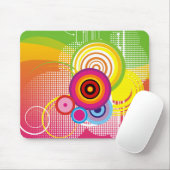 Retro buntes mousepad (Mit Mouse)