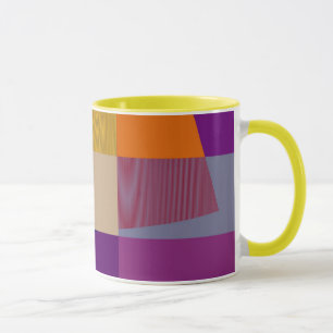 Retro Buntes Pop-Art-Becher Tasse