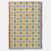 Retro Buntes Punkte-Muster Decke (Vorderseite Vertikal)