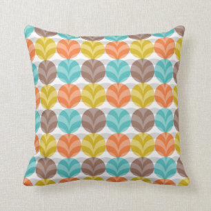 Retro Buntes Punkte-Muster Kissen