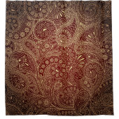 Retro buntes schönes Boho Bohemisch Duschvorhang (Vorderseite)