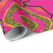 Retro buntes schönes Boho Bohemisch Geschenkpapier (Rolleneckpunkt)