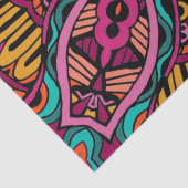 Retro buntes schönes Boho Bohemisch Seidenpapier (Detail)