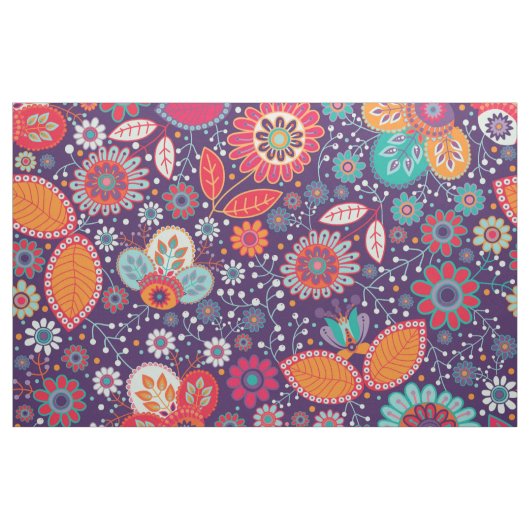 Retro buntes schönes Boho Bohemisch Stoff (Yard (91,4 cm))