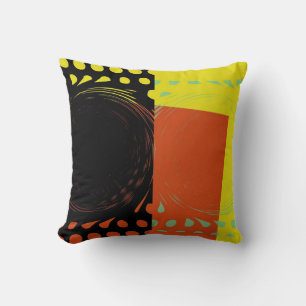 Retro-Buntstrudel-Malerei Abstrakte Kunst Kissen