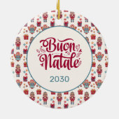 Retro Buon Natale Keramik Ornament (Hinten)