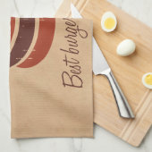 Retro Burger Handtuch (Viertel Falte)