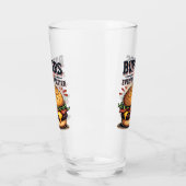 Retro Burger Lover Vintage Typografie Glas (Links)