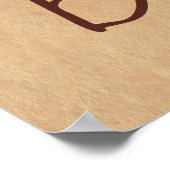 Retro Burger Poster (Ecke)