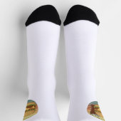 Retro-Burger und Cola. Socken (Oben)