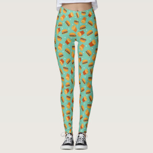 Retro Burger und Fries Leggings