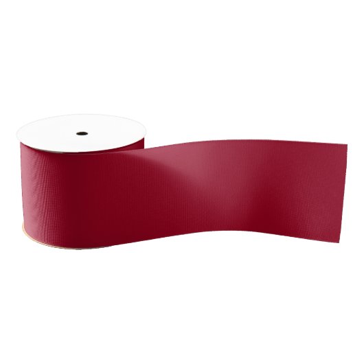 Retro Burgund Solid Design Ripsband (Spule)