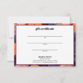 Retro Burgundy Orange Lila Business (Rückseite)