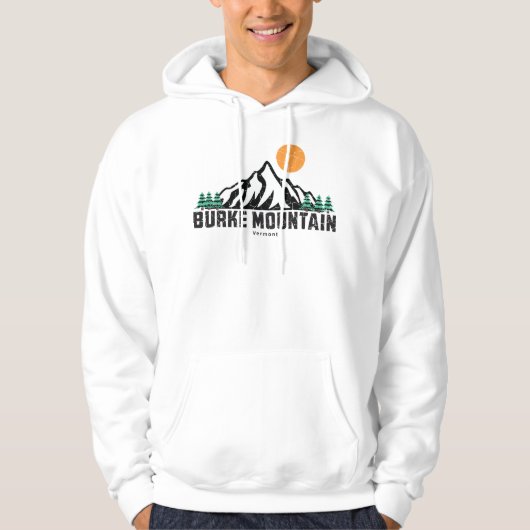 Retro Burke Mountain Ski Hoodie (Vorderseite)
