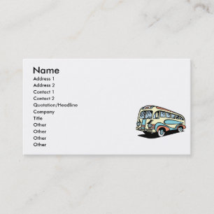 Retro-Bus-Reisebus Visitenkarte