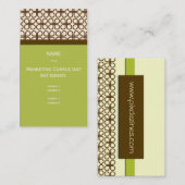 Retro Business Card dunkle Schokolade Visitenkarte (Vorne/Hinten)