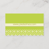 Retro Business Card für Designer/DJ Farbe... Visitenkarte (Rückseite)