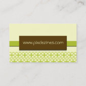 Retro Business Card Marketing Consultant Visitenkarte (Rückseite)