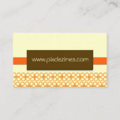 Retro Business Card Marketing Consultant Visitenkarte (Rückseite)