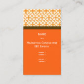 Retro Business Card Marketing Consultant Visitenkarte (Vorderseite)