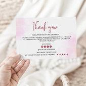 Retro Business dank Karte