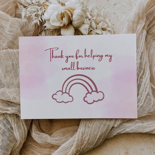 Retro Business dank Karte