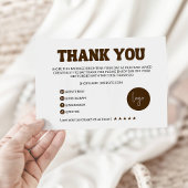 Retro Business dank Karte