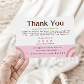 Retro Business dank Karte