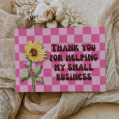 Retro Business dank Karte