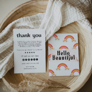 Retro Business dank Karte