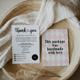 Retro Business dank Karte