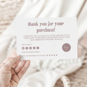 Retro Business dank Karte