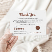 Retro Business dank Karte