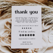 Retro Business dank Karte